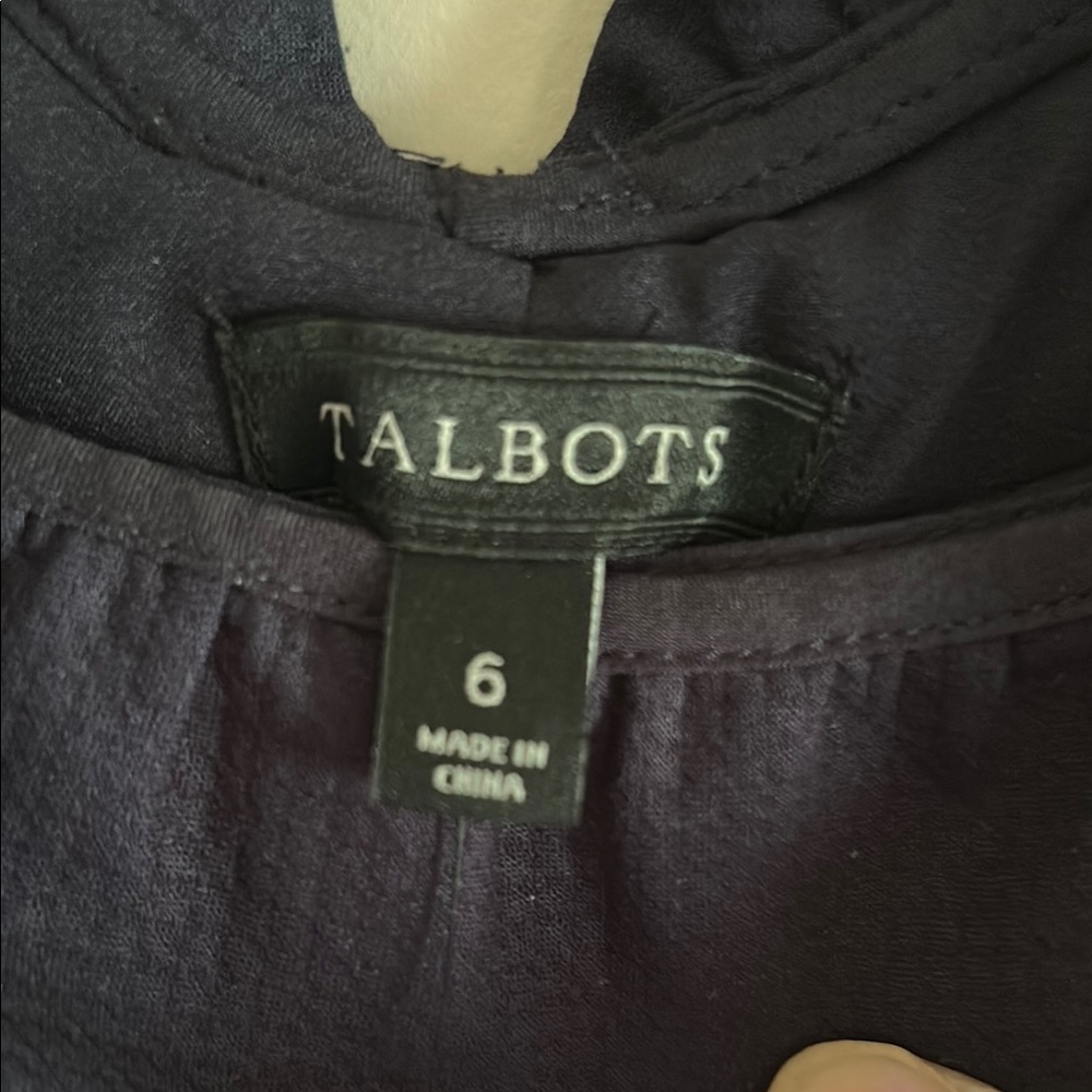 Talbots NWT Navy Sleeveless Dress size 6 - Picture 7 of 7